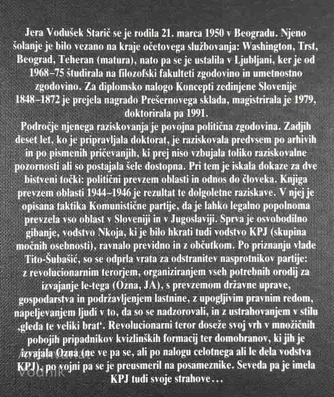 PREVZEM OBLASTI 1944-1946, Jera Vodušek Starič