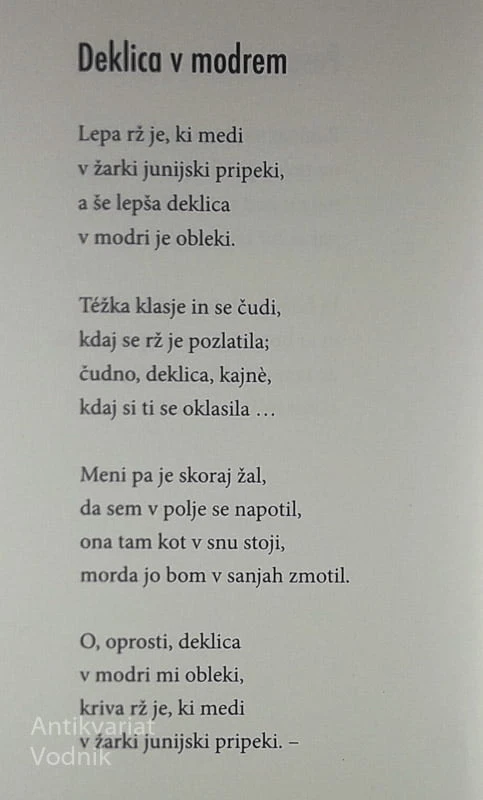 SAMO TU LAHKO ŽIVIM, Tone Pavček