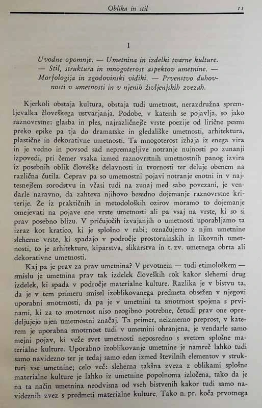 UMETNOST, njeno obličje in izraz, Vojeslav Mole