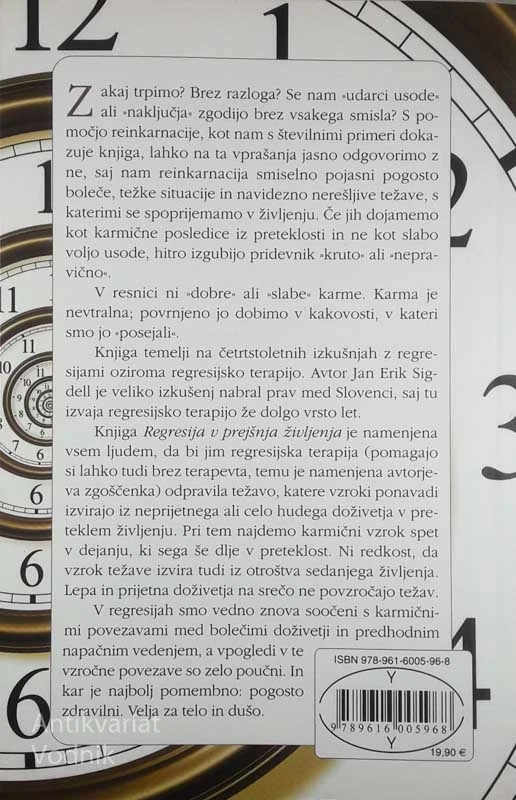REGRESIJA V PREJŠNJA ŽIVLJENJA; PRAKTIČNI VODNIK, Jan Erik Sigdell