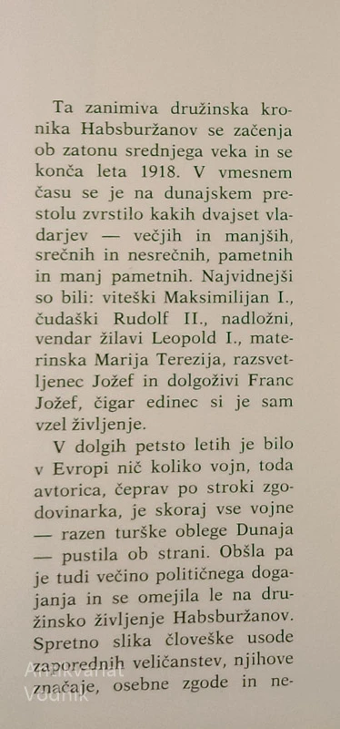 HABSBURŽANI PRIVATNO, Dorothy Gies McGuigan