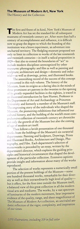 THE MUSEUM OF MODERN ART NEW YORK