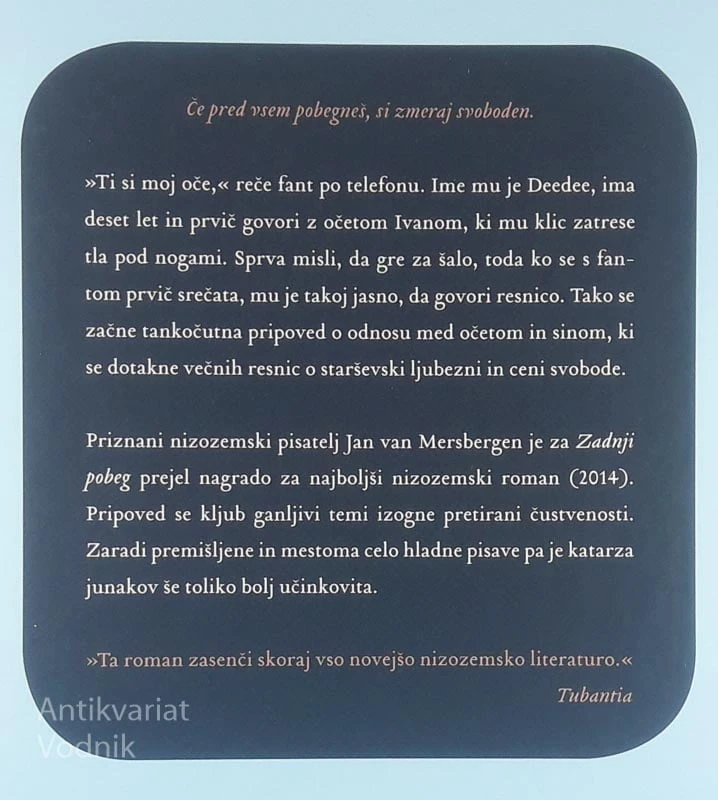 ZADNJI POBEG, Jan van Mersbergen