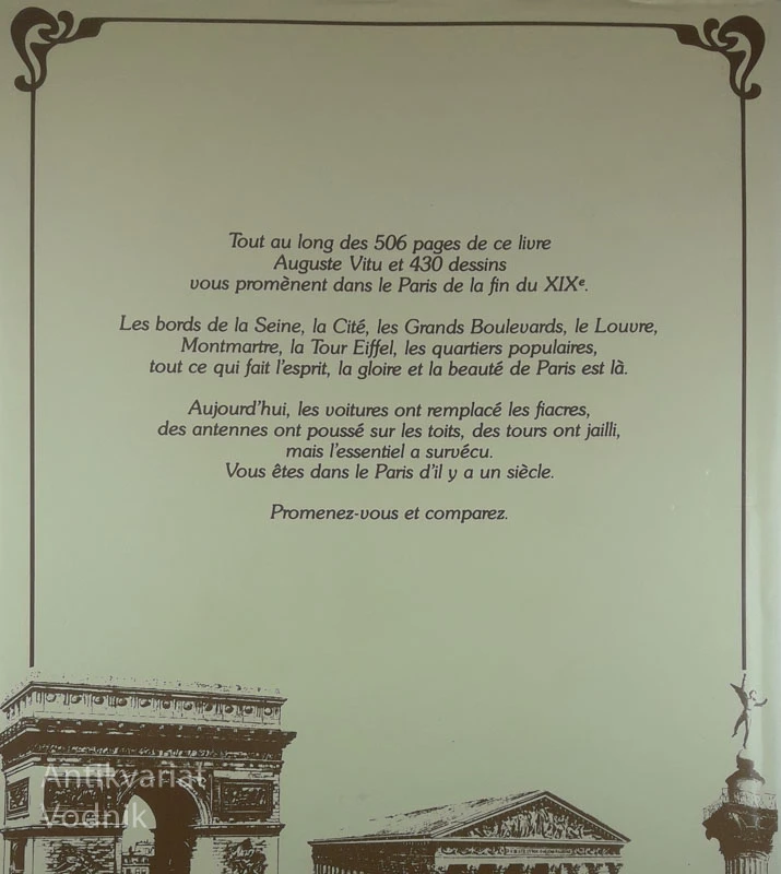 PARIS; IMAGES ET TRADITIONS, Auguste Vitu