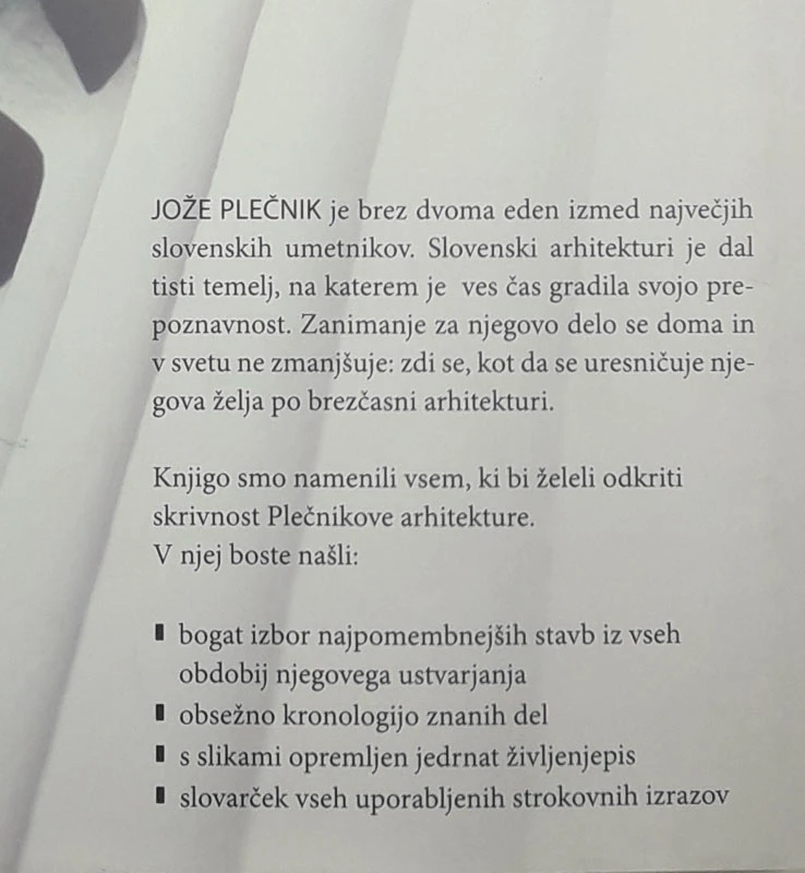 JOŽE PLEČNIK; DUNAJ, PRAGA, LJUBLJANA, več avtorjev