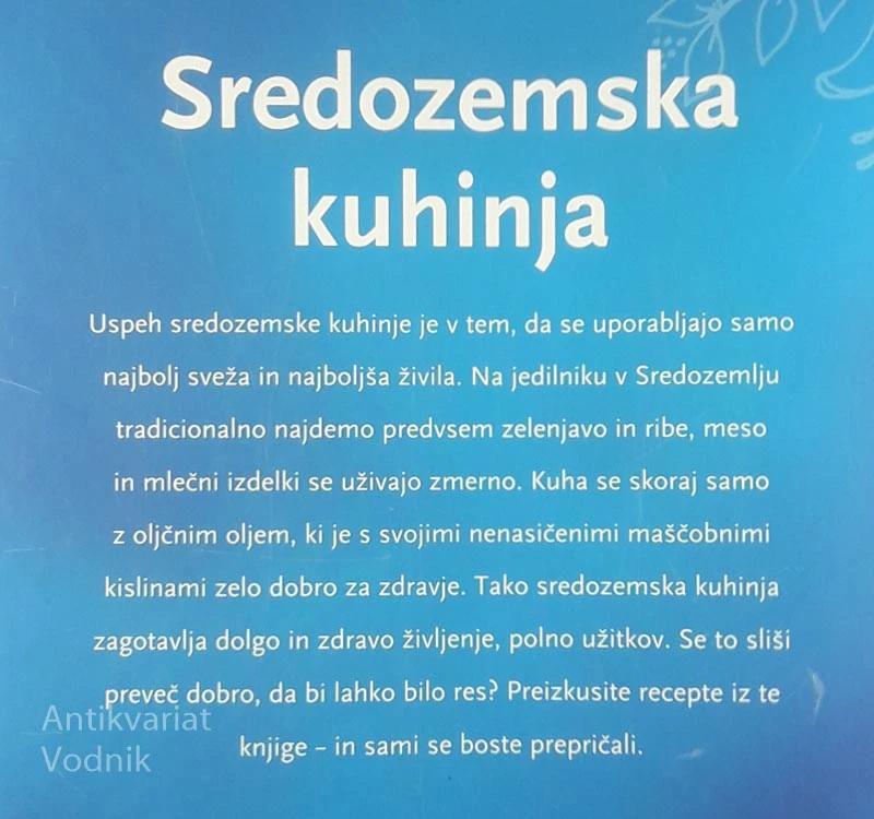 SREDOZEMSKA KUHINJA, Alja Vipavic