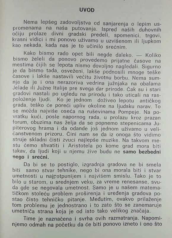 UMETNIČKO OBLIKOVANJE GRADOVA, K. Zite