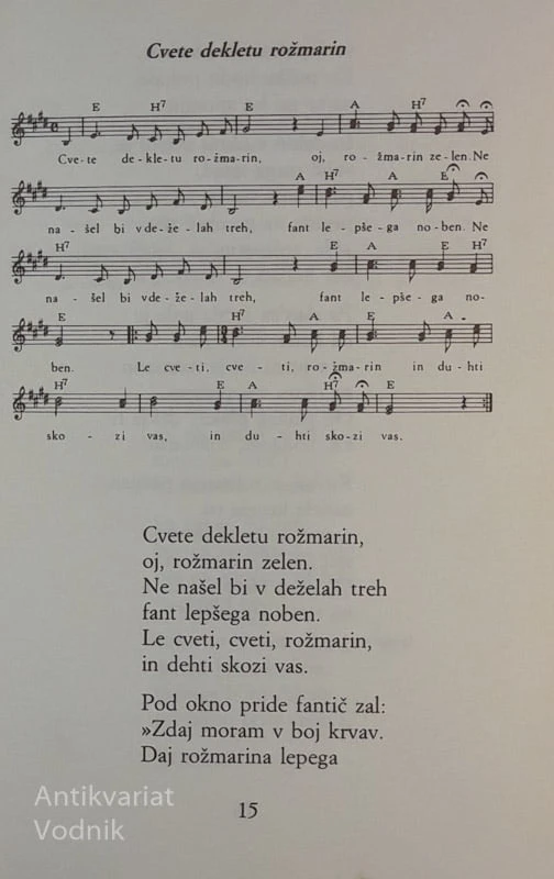 LJUBEZEN V SLOVENSKI NARODNI PESMI, Zbral Stanko Prek