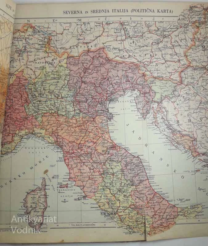 ZEMLJEPISNI ATLAS ZA SREDNJE IN NJIM SORODNE ŠOLE, prof. dr. Luigi Visintin