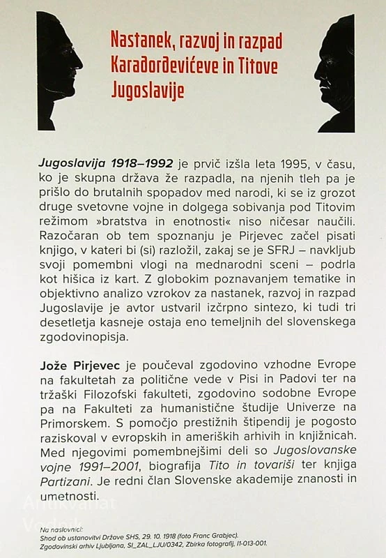 JUGOSLAVIJA 1918-1992, Jože Pirjevec