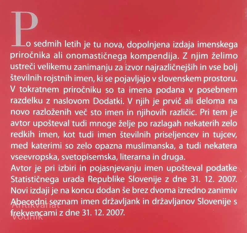 LEKSIKON IMEN, Janez Keber