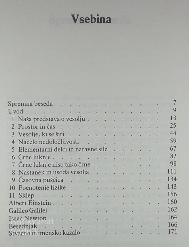 KRATKA ZGODOVINA ČASA, Stephen Hawking