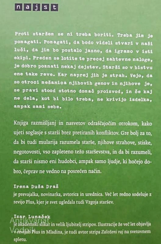 VZGOJA STARŠEV, Irena Duša Draž