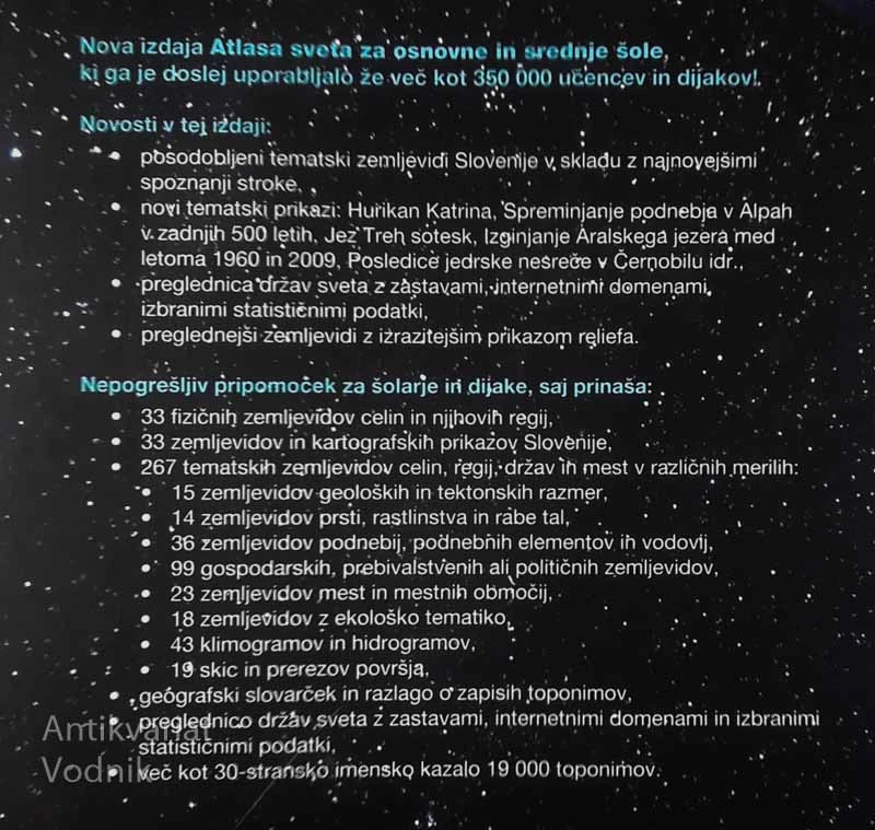 ATLAS SVETA ZA OSNOVNE IN SREDNJE ŠOLE