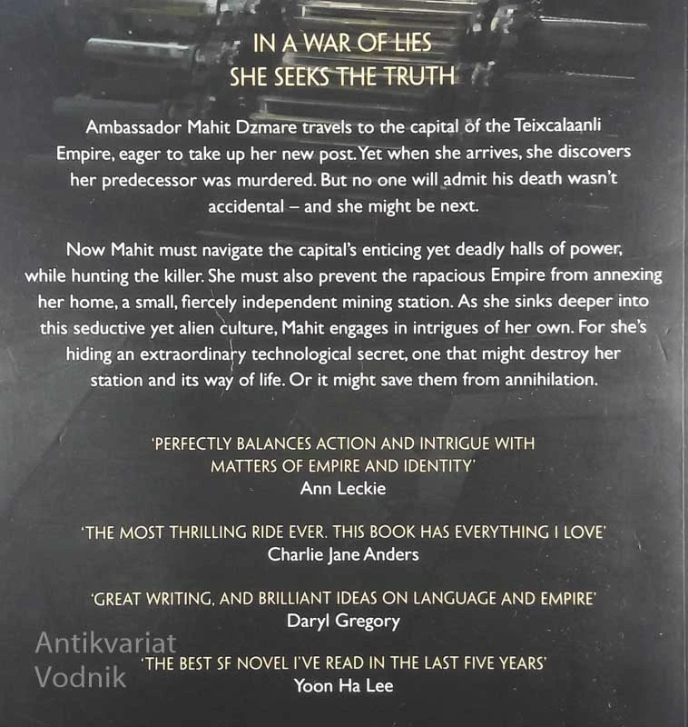A MEMORY CALLED EMPIRE & A DESOLATION CALLED PEACE, Arkady Martine