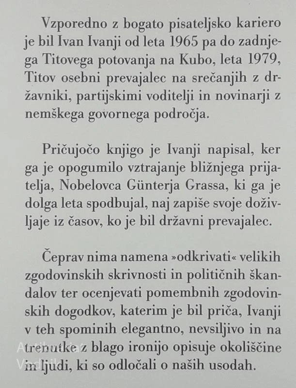 TITOV PREVAJALEC, Ivan Ivanji
