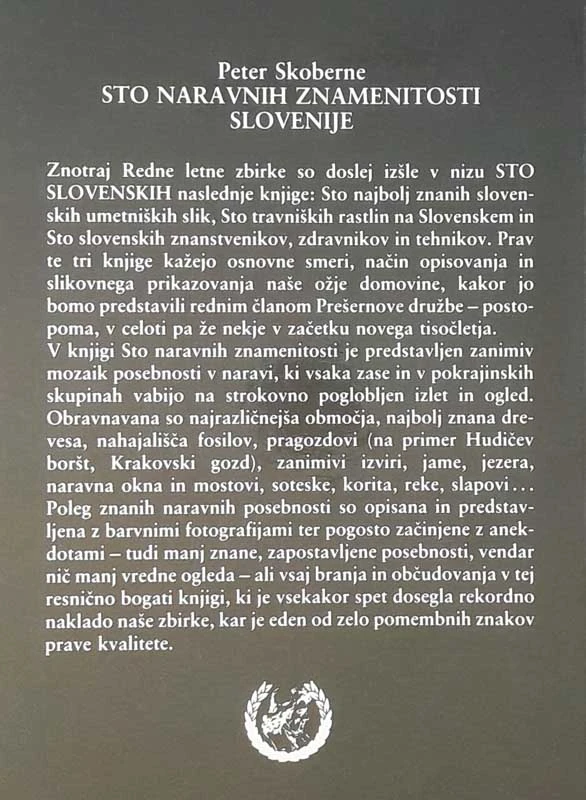 STO NARAVNIH ZNAMENITOSTI SLOVENIJE, Peter Skoberne