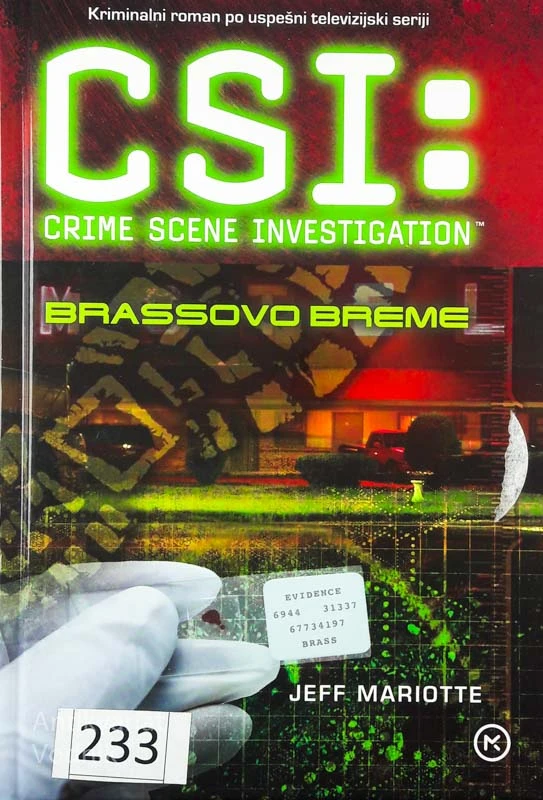 CSI: NA KRAJU ZLOČINA, BRASSOVO BREME, Jeff Mariotte