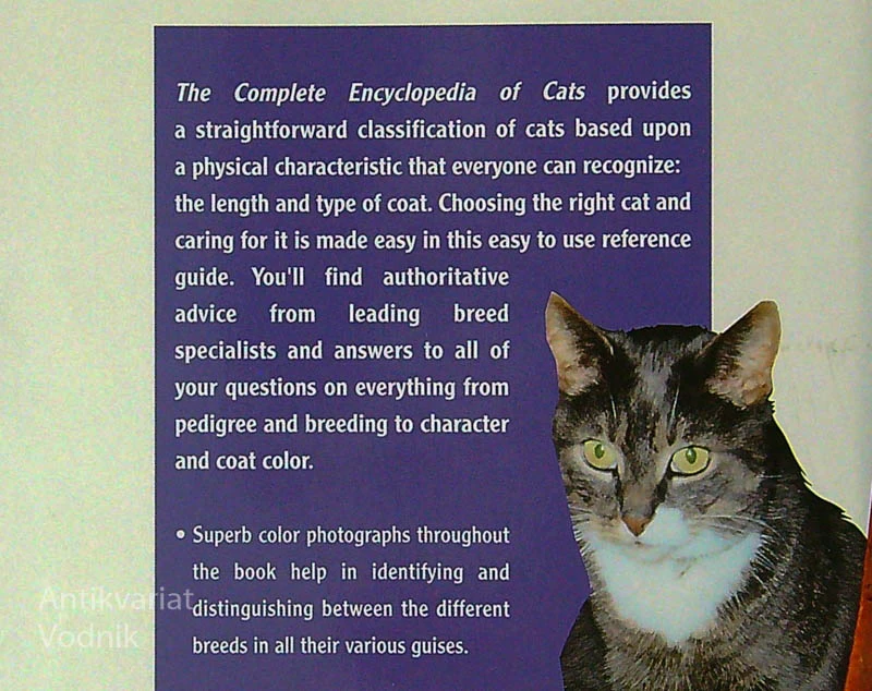 THE COMPLETE ENCYCLOPEDIA OF CATS, Esther J. J. Verhoef – Verhallen