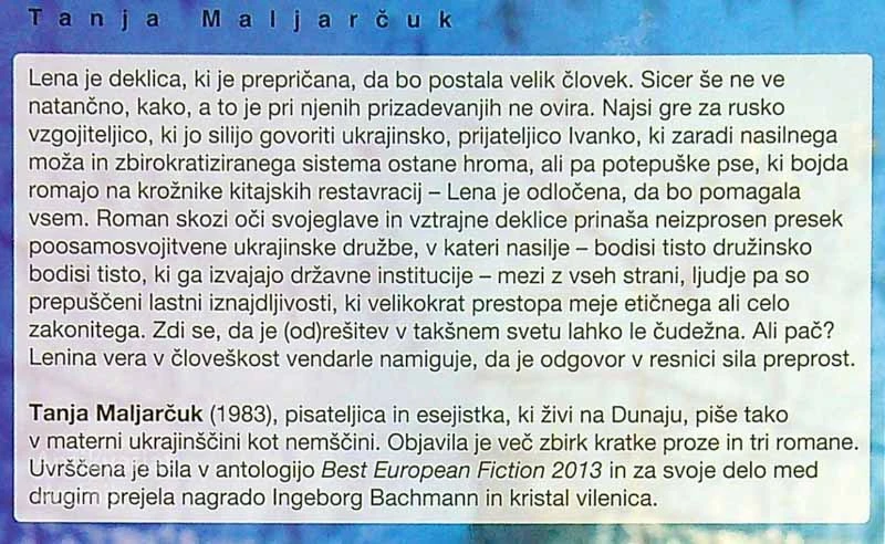 BIOGRAFIJA NAKLJUČNEGA ČUDESA, Tanja Maljarčuk