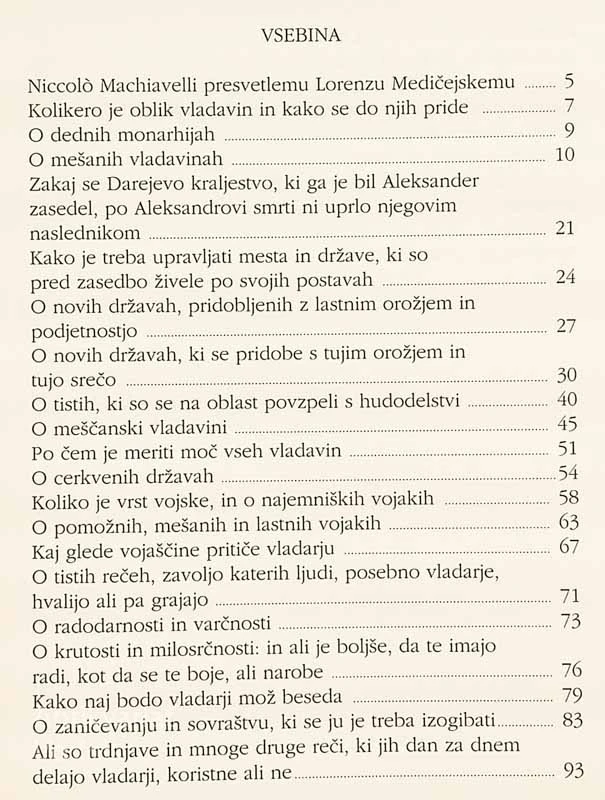 VLADAR, Niccolo Machiavelli
