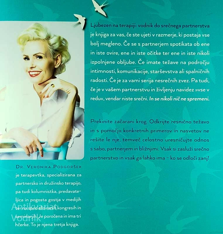 LJUBEZEN NA TERAPIJI; VODNIK DO SREČNEGA PARTNERSTVA, Dr. Veronika Podgoršek