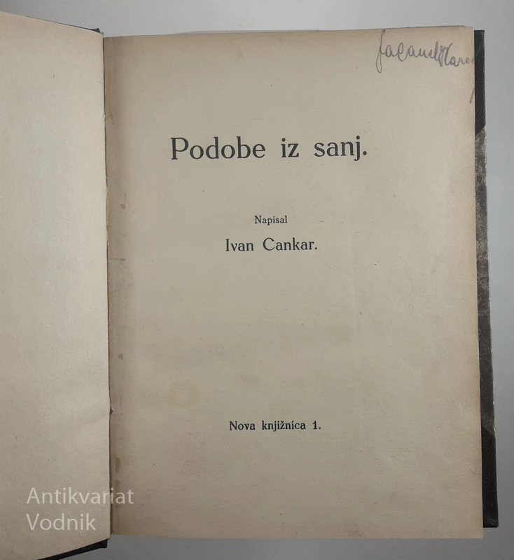 PODOBE IZ SANJ, Ivan Cankar