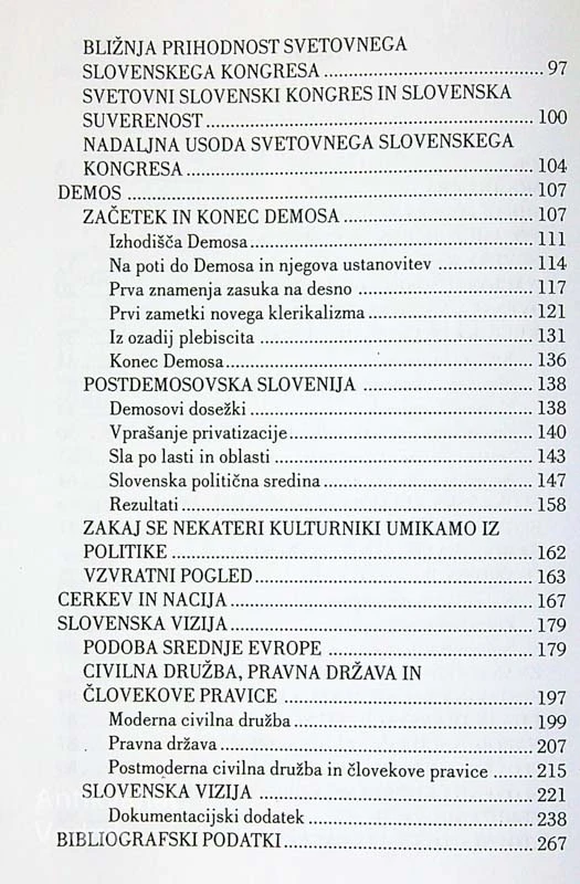 SLOVENCI KOT NACIJA; SOOČANJE S SODOBNIKI, Tine HRIBAR