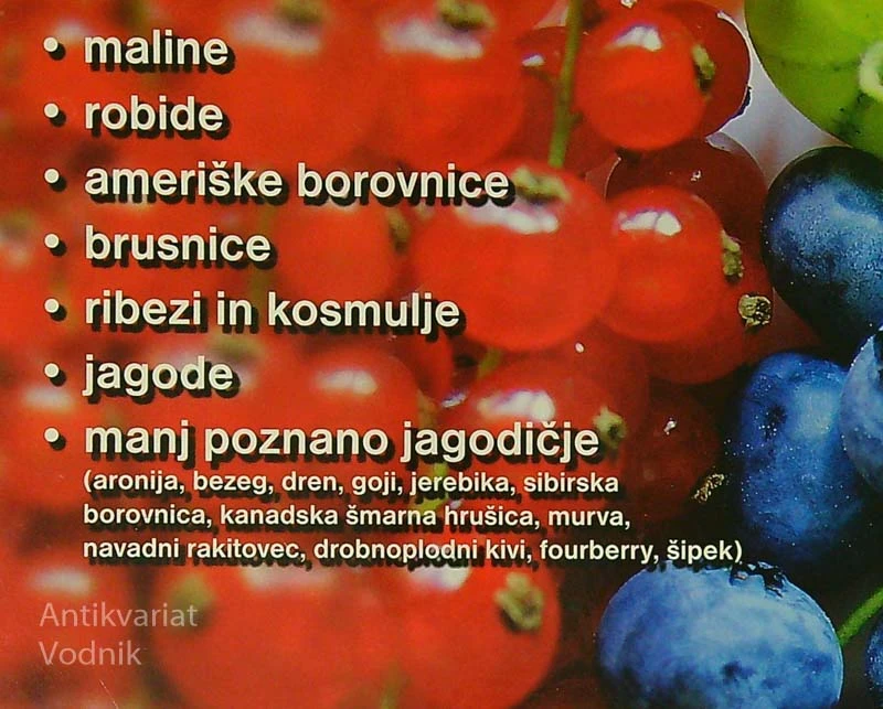 JAGODIČJE; GOJENJE IN UPORABA, Darinka Koron