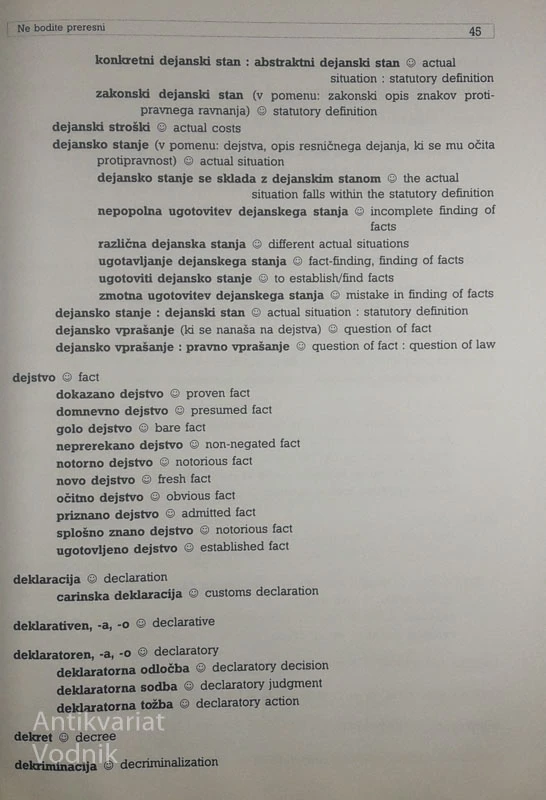 SLOVENSKO-ANGLEŠKI PRAVNI SLOVAR, Tomaž Longyka