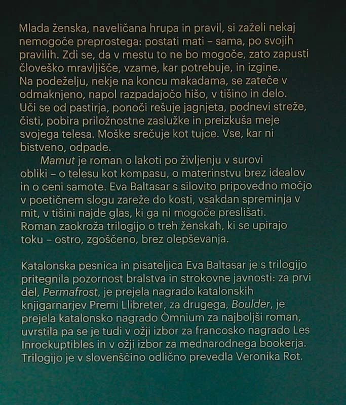 MAMUT, Eva Baltasar