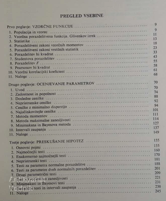 MATEMATIČNA STATISTIKA, R. Jamnik