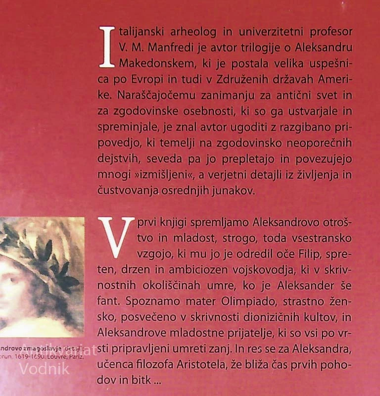 ALEKSANDER VELIKI – SIN SANJ, Valerio Massimo Manfredi