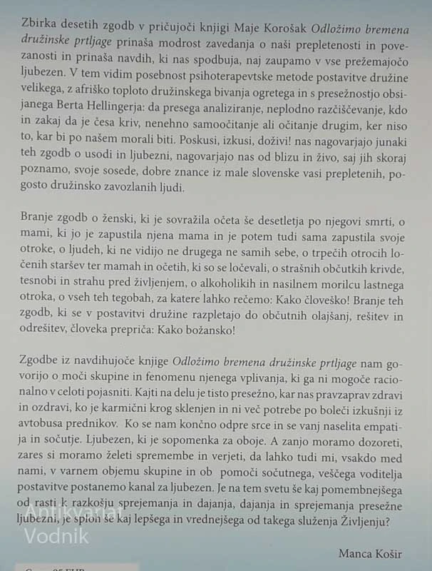ODLOŽIMO BREMENA DRUŽINSKE PRTLJAGE, Maja Korošak