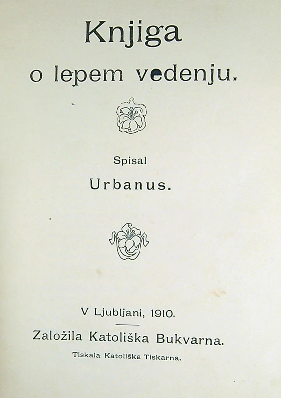 KNJIGA O LEPEM VEDENJU, Urbanus
