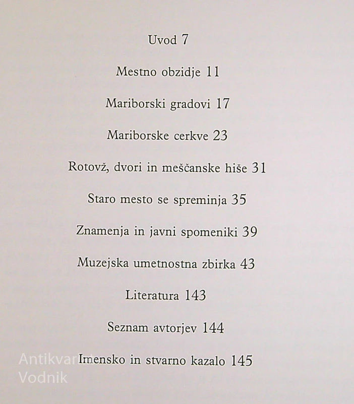 MARIBOR: PO POTEH STARE UMETNOSTI, S. Vrišer, D. Cvetnič, M. M. Hochstaetter