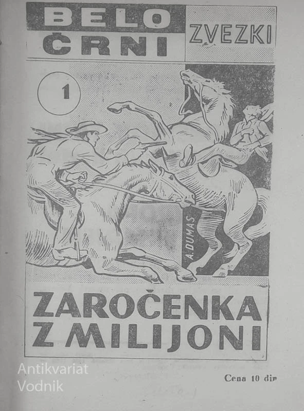 ZAROČENKA Z MILIJONI, Alexandre Dumas (ČRNO-BELI ZVEZKI)