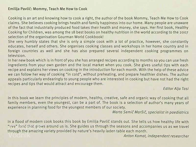 MOMMY, TEACH ME HOW TO COOK, Emilija Pavlič