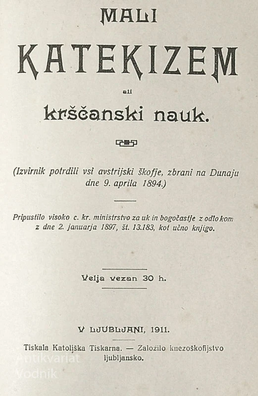 MALI KATEKIZEM ALI KRŠČANSKI NAUK