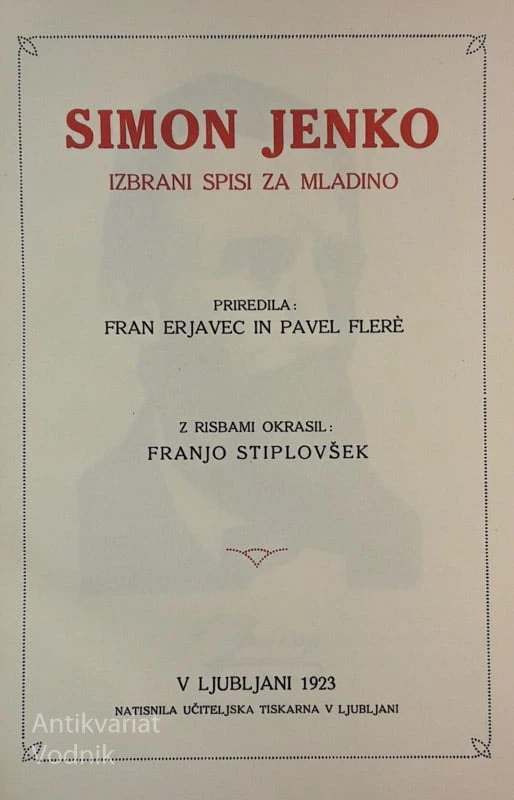 Simn Jenko, IZBRANI SPISI ZA MLADINO