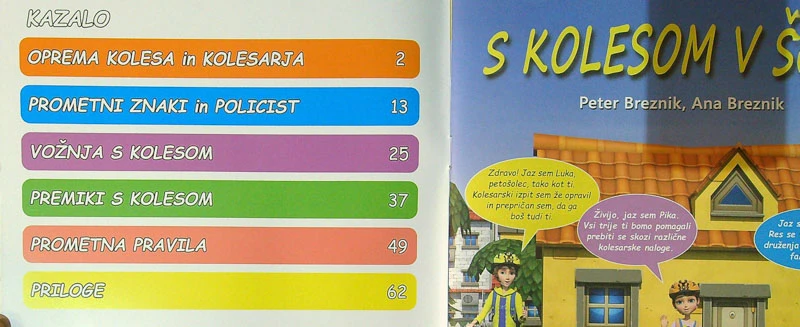 S KOLESOM V ŠOLO; DELOVNI ZVEZEK (KOLESARSKI IZPIT)