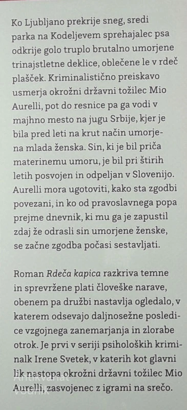 RDEČA KAPICA, Irena Svetek