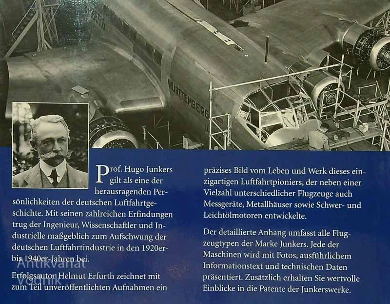 DAS GROSSE JUNKERS FLUGZEUGBUCH, Helmut Erfurth