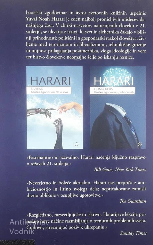 21 NASVETOV ZA 21. STOLETJE, Yuval Noah Harari