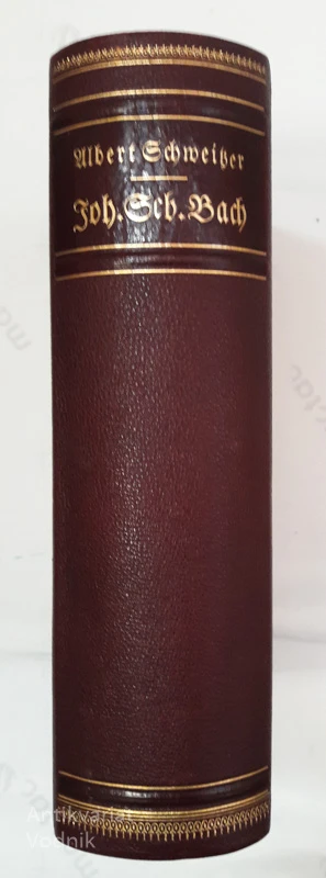 J. S. BACH, Albert Schweinzer, l. 1935