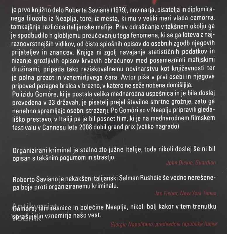 GOMORA, Roberto Saviano