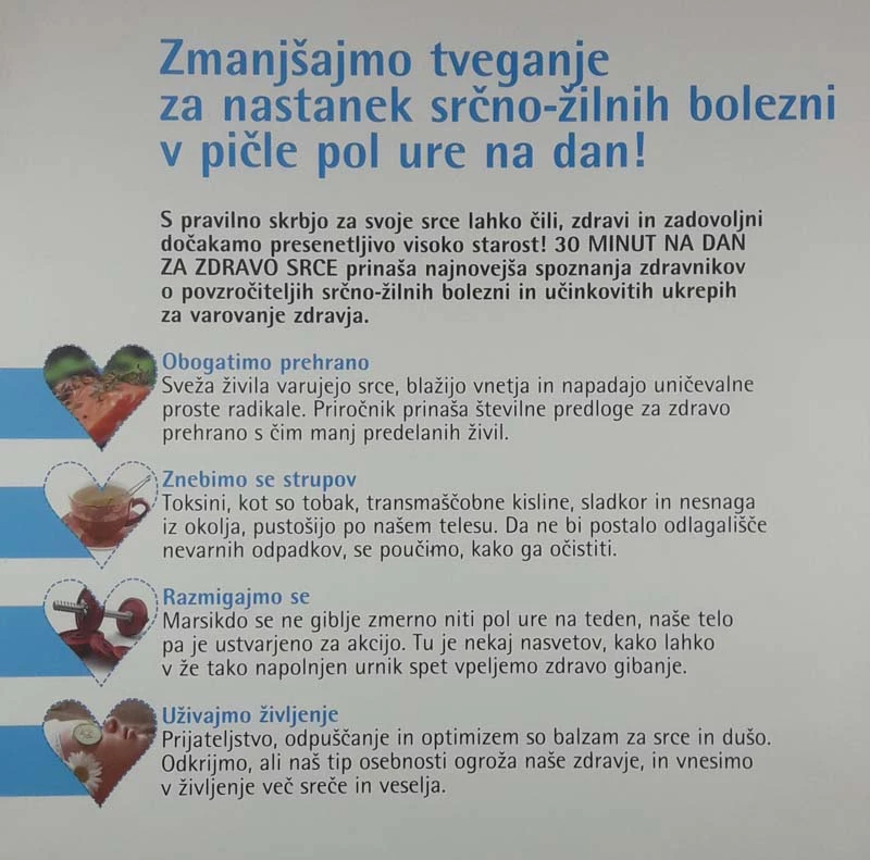 30 MINUT NA DAN ZA ZDRAVO SRCE, Marjeta Koren