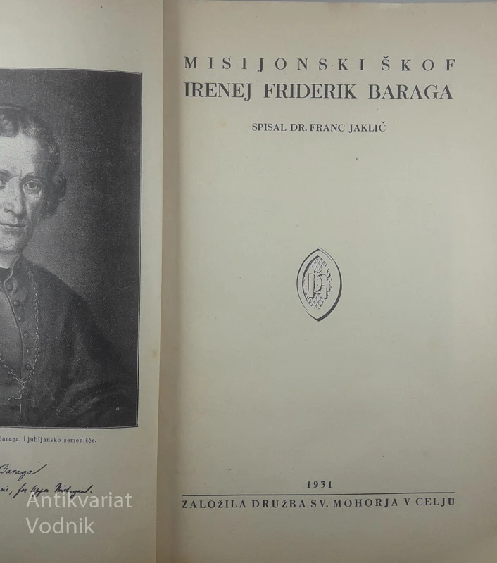 FRIDERIK BARAGA, Dr. Franc Jaklič