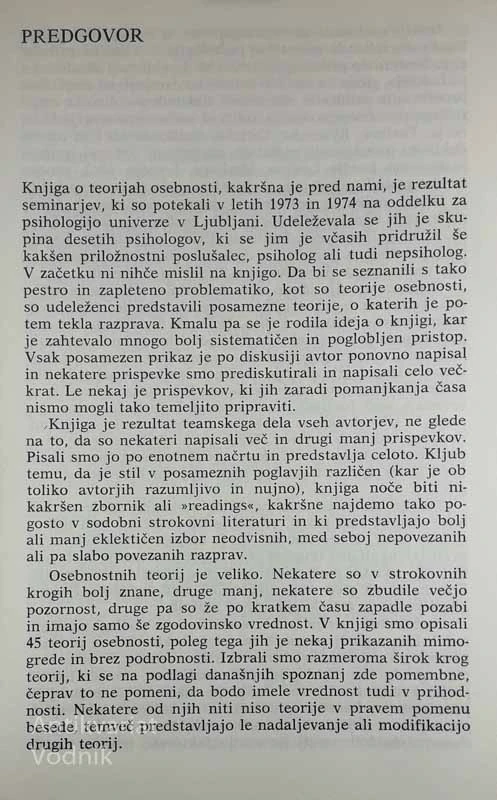 TEORIJE OSEBNOSTI, Lamovec, Musek, Pečjak