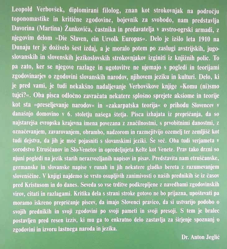 V SENCI ZGODOVINE, Davorin (Martin) Žunkovič in Leopold Verbovšek